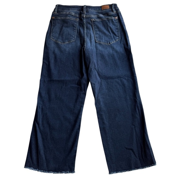 Judy Blue Denim Jeans SUNDAY CHILL HIGH RISE CROPPED WIDE LEG Blue Size 11/30 - Picture 7 of 9